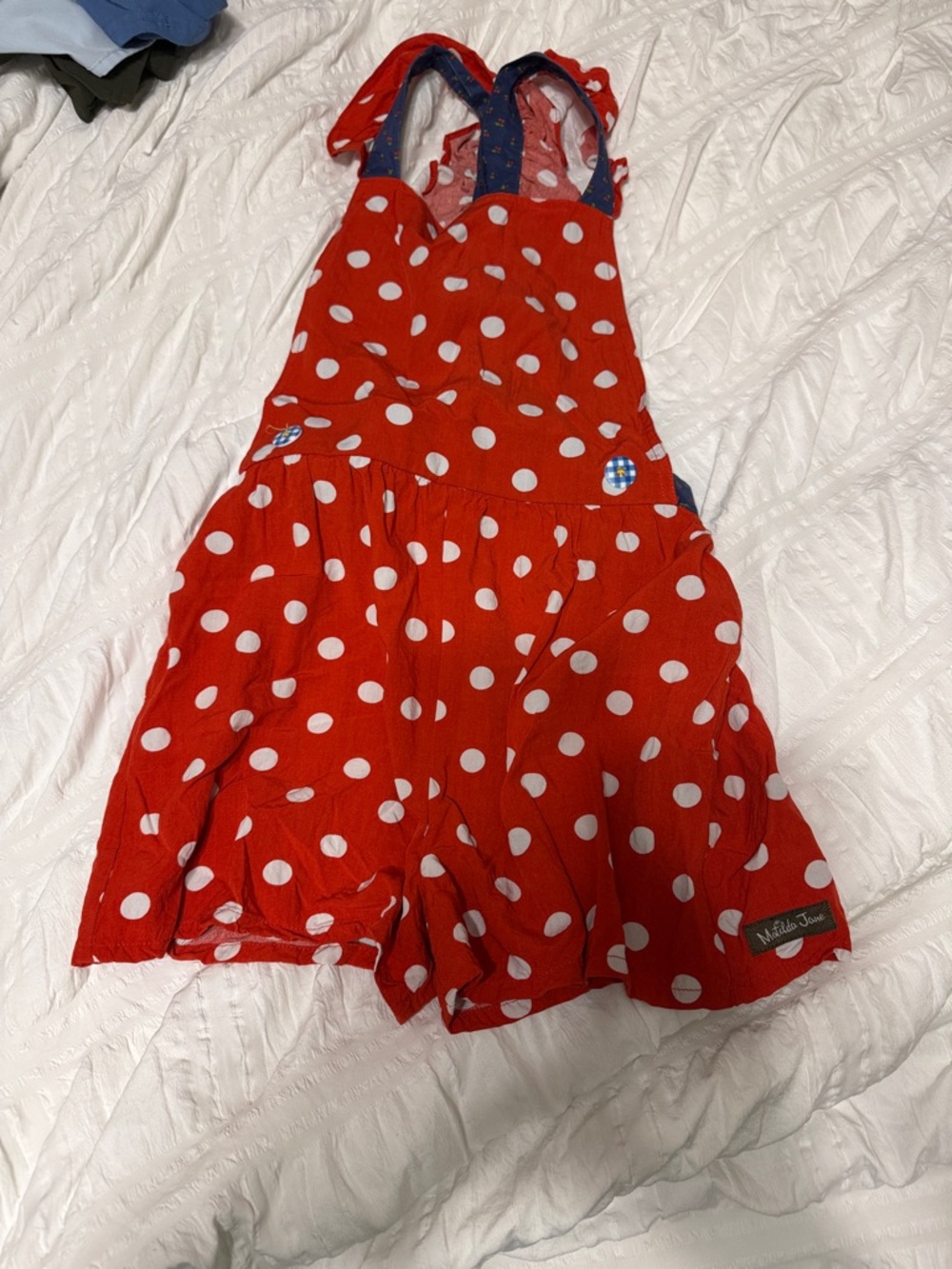 Matilda Jane Red and White Polka Dot Romper
